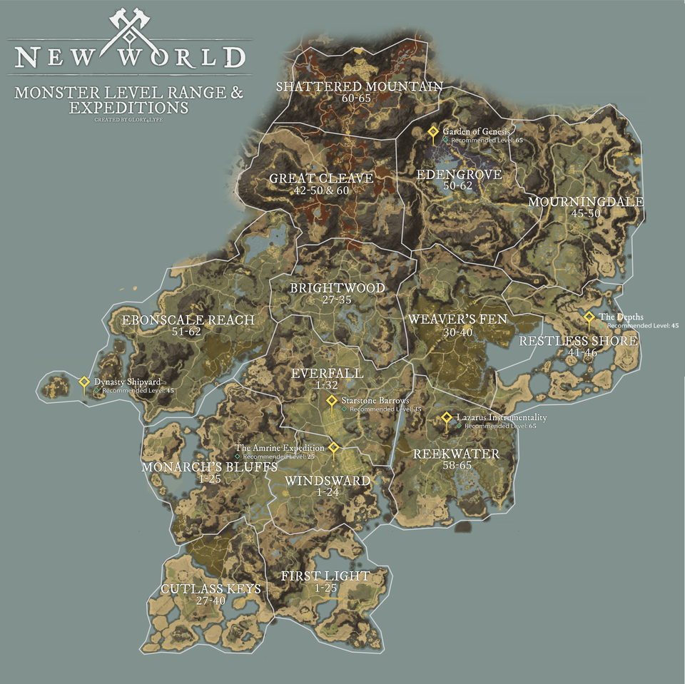 New World Expedition Map