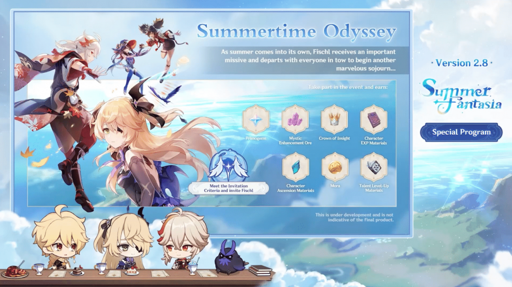 Summertime Odyssey - Genshin impact 2.8